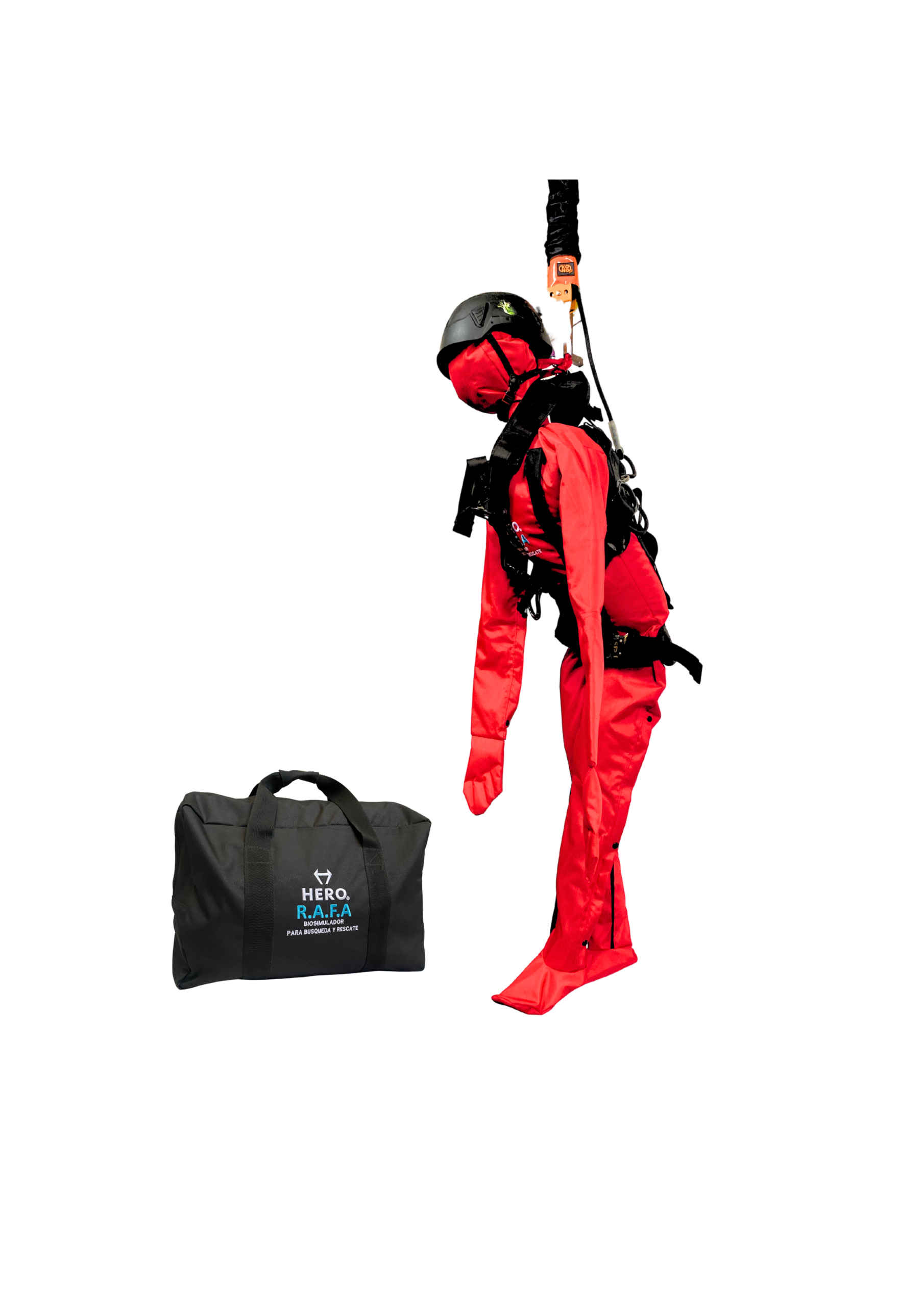 Maniquí de entrenamiento para rescate con peso realista y diseño articulado para simulaciones en campo